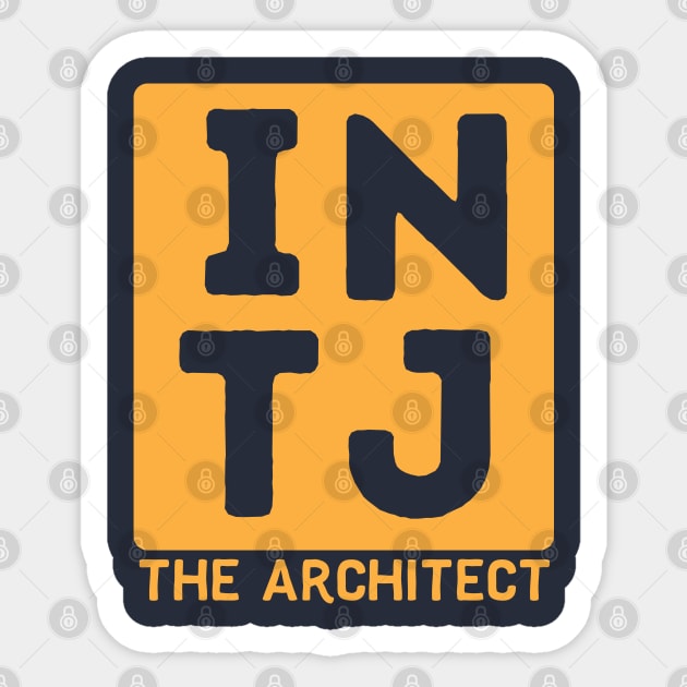 INTJ Sticker by Teeworthy Designs